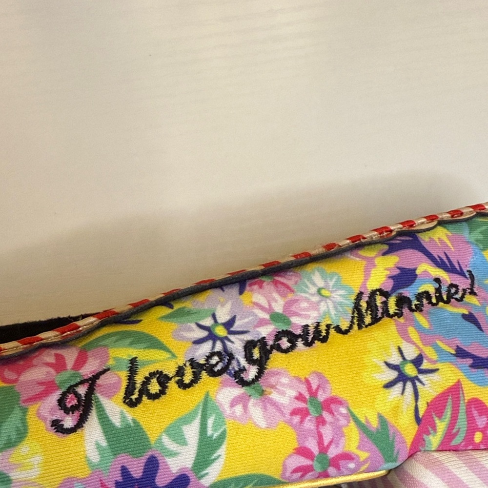 Disney Irregular Choice “Why Hello”Mickey and Minnie Mouse Floral Flats - Picture 10 of 14